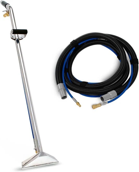 EDIC Single-Jet, 12” SS Wand & 15’ Vac/Sol Hose Assy (w/ Universal fittings)