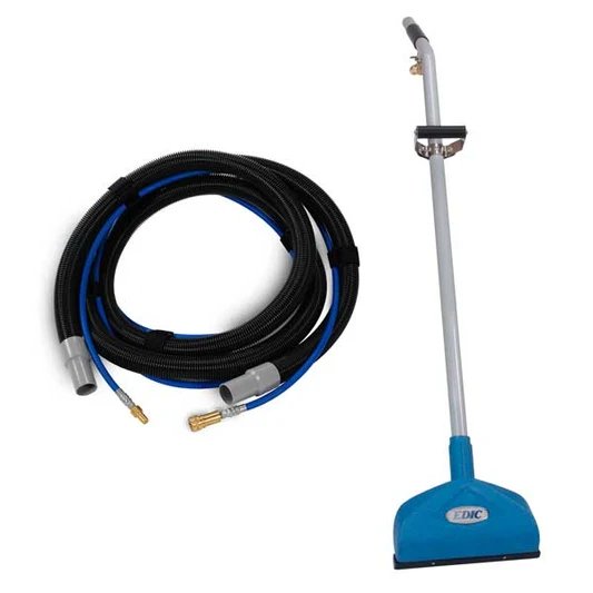 EDIC Triton Carpet Wand, Aircraft Aluminum & 25’ Vac/Sol Hose Assy (w/ Universal fittings)