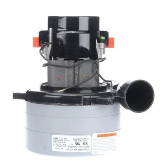 Ametek Vacuum Motor 116565-13 - TF, 120v, 3 stage, 5.7" Diameter, Bypass Tangential