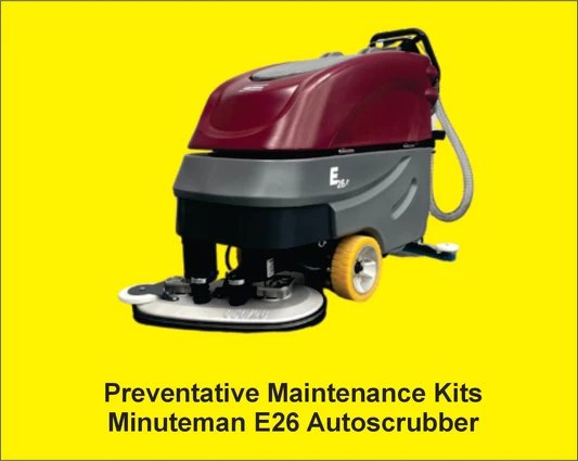 Preventative Maintenance Minuteman E26 Autoscrubber - replacement squeegee set