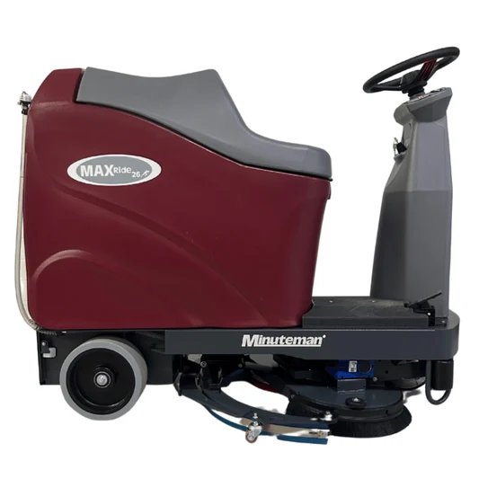 Minuteman Max Ride 26” Sport Disc AutoScrubber w/ 210ah Lead Acid Batteries - Onboard charger w/ Pad Drivers
