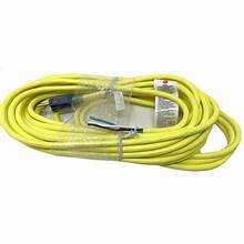 Power Cord - 50 Ft., 14/3 SJTW, 300 Volt, Yellow, - No End Plug