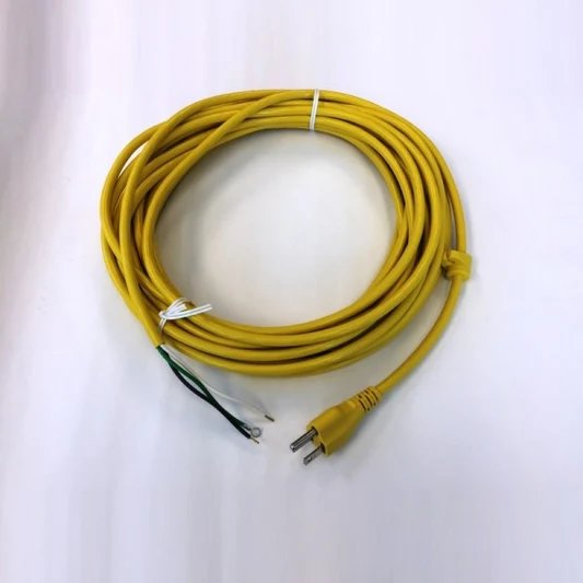 Power Cord - 40 Ft. 18/3 SJT, 300 Volt, Yellow - No Plug End